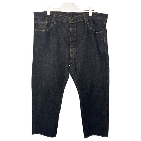 Levi's Jeans 42x30 (actual 28) 501 Original Shrink to Fit STF Black Non Stretch - Picture 1 of 14